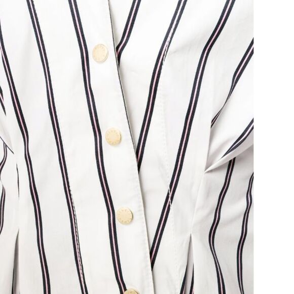 NEW SANDRO PARIS Naelle Blouse Stripes Top $340 - Picture 10 of 16